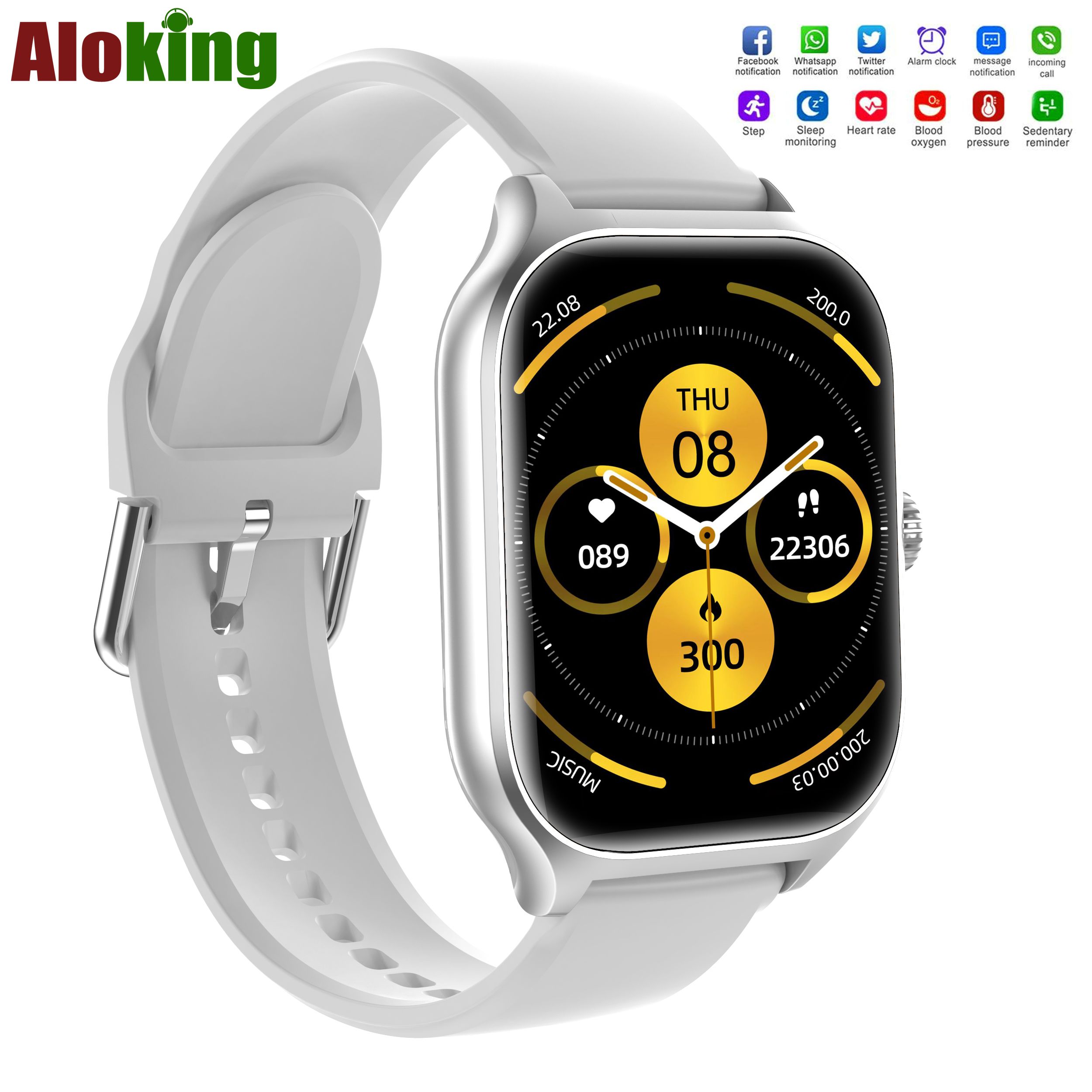 GT4 Pro Smart Watch Multi-Sport Mode Fitness Heart Rate Blood Pressure Oxygen Sleep Monitoring HD Full Touch Screen Custom Dial Women Men Smartwatch Wrist Watch Smart Bracelet Waterproof Sports Watch