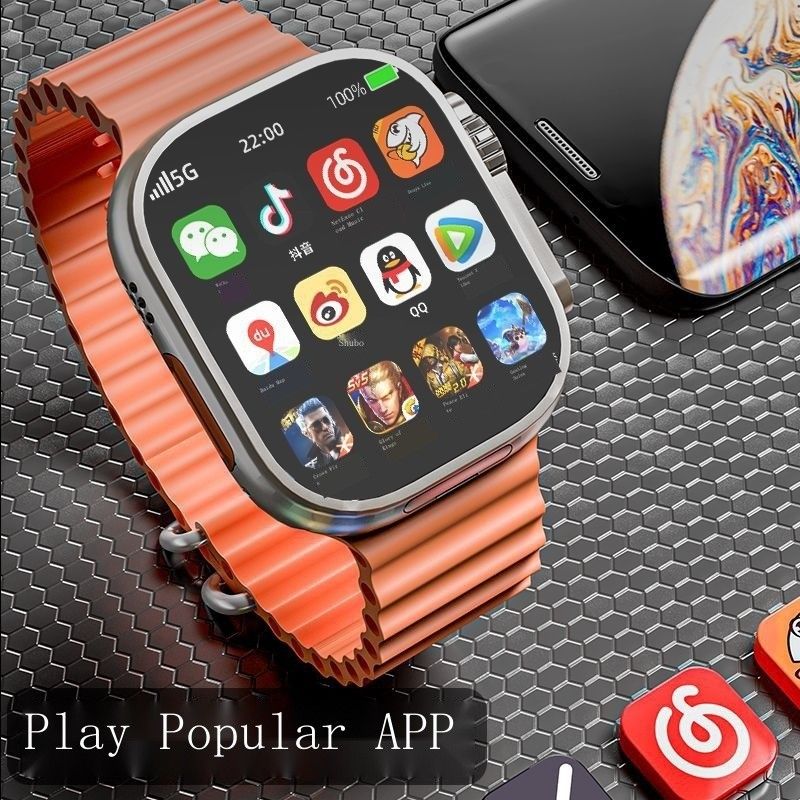 Smart Watch With SIM Card Slot App Download Available AMOLED 4G Network Phone Call Smartwatch DW99 rotating camera Facebook WhatsApp Man Smartwatch GPS S9 Smart Watch For Women Kids Smart watch