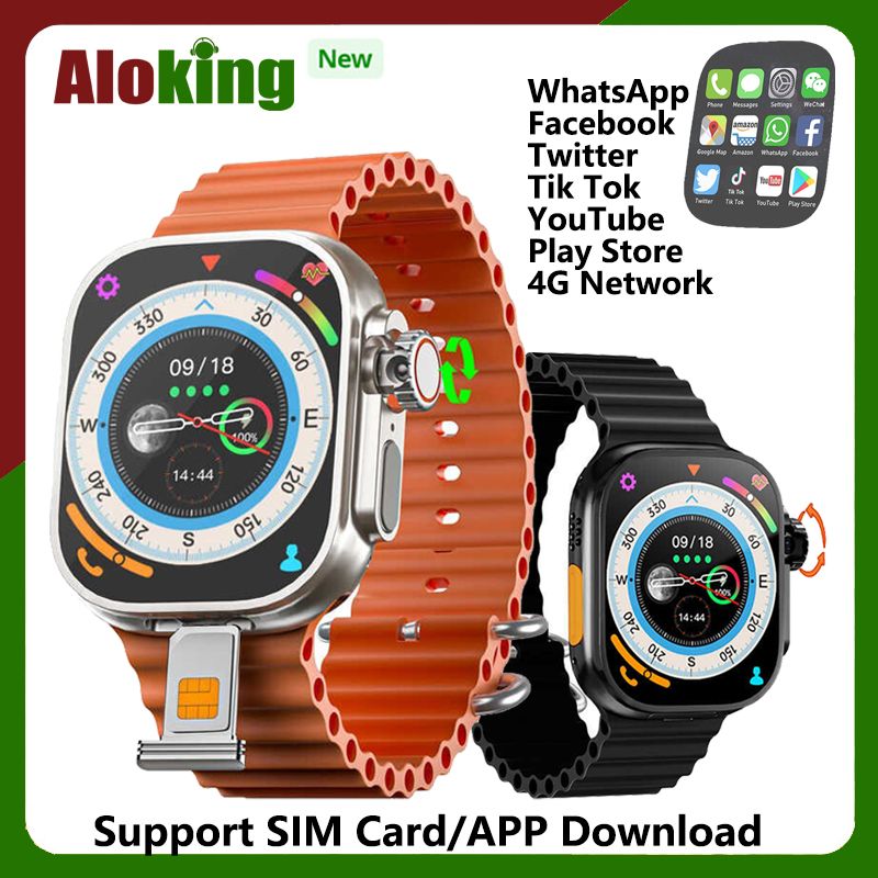 Smart Watch With SIM Card Slot App Download Available AMOLED 4G Network Phone Call Smartwatch DW99 rotating camera Facebook WhatsApp Man Smartwatch GPS S9 Smart Watch For Women Kids Smart watch