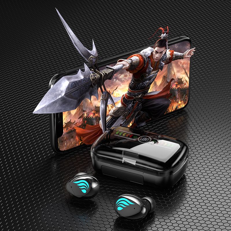 New Wireless Earphone Bluetooth Earphones TWS M27 Gaming Headphone Noise Reduction Low Latency Wireless Earbuds Power Display HiFi Music Earphones BT V5.3 Headset with Type-c Charging Cable Earpods