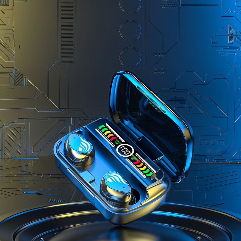 New Wireless Earphone Bluetooth Earphones TWS M27 Gaming Headphone Noise Reduction Low Latency Wireless Earbuds Power Display HiFi Music Earphones BT V5.3 Headset with Type-c Charging Cable Earpods