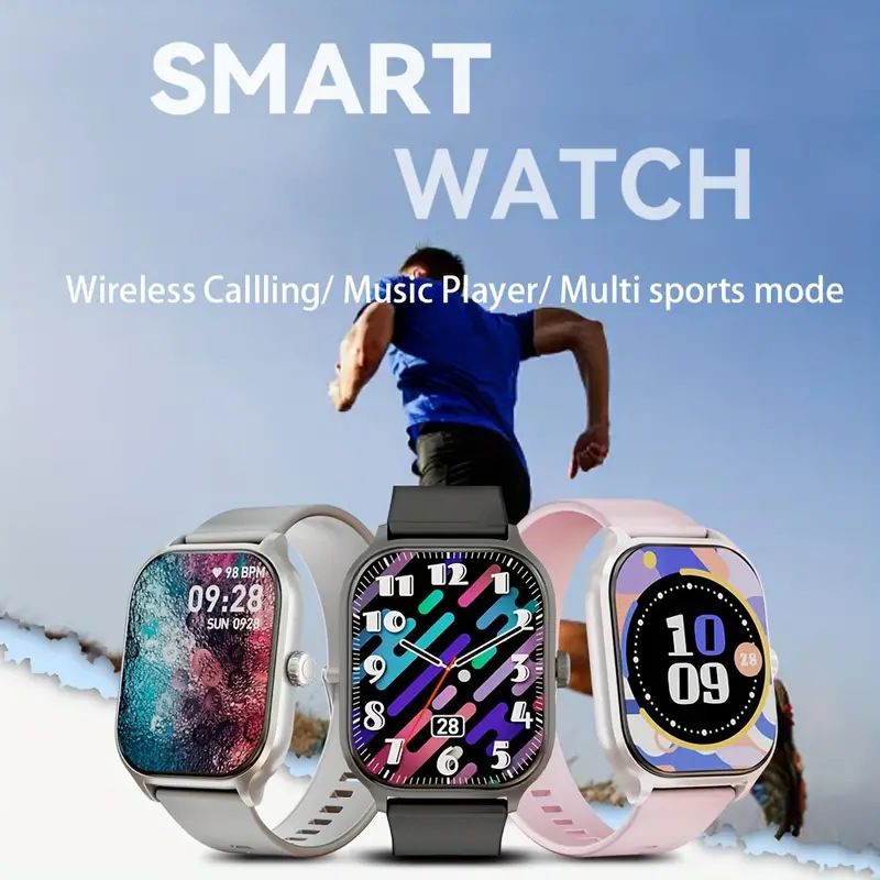 Men Smartwatch 2.01'' HD Screen Receive/Dial Calls 123 Sport Mode Heart Rate Sleep Monitoring Alarm Clock Stopwatch For Android and iOS X8 Women Smartwatches Waterproof Smart Watch For Men Kid Student