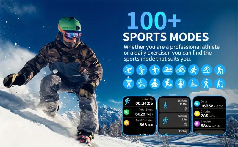Men Smartwatch 2.01'' HD Screen Receive/Dial Calls 123 Sport Mode Heart Rate Sleep Monitoring Alarm Clock Stopwatch For Android and iOS X8 Women Smartwatches Waterproof Smart Watch For Men Kid Student