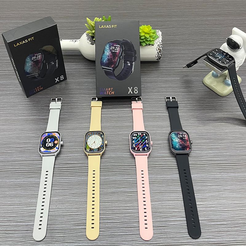 Men Smartwatch 2.01'' HD Screen Receive/Dial Calls 123 Sport Mode Heart Rate Sleep Monitoring Alarm Clock Stopwatch For Android and iOS X8 Women Smartwatches Waterproof Smart Watch For Men Kid Student