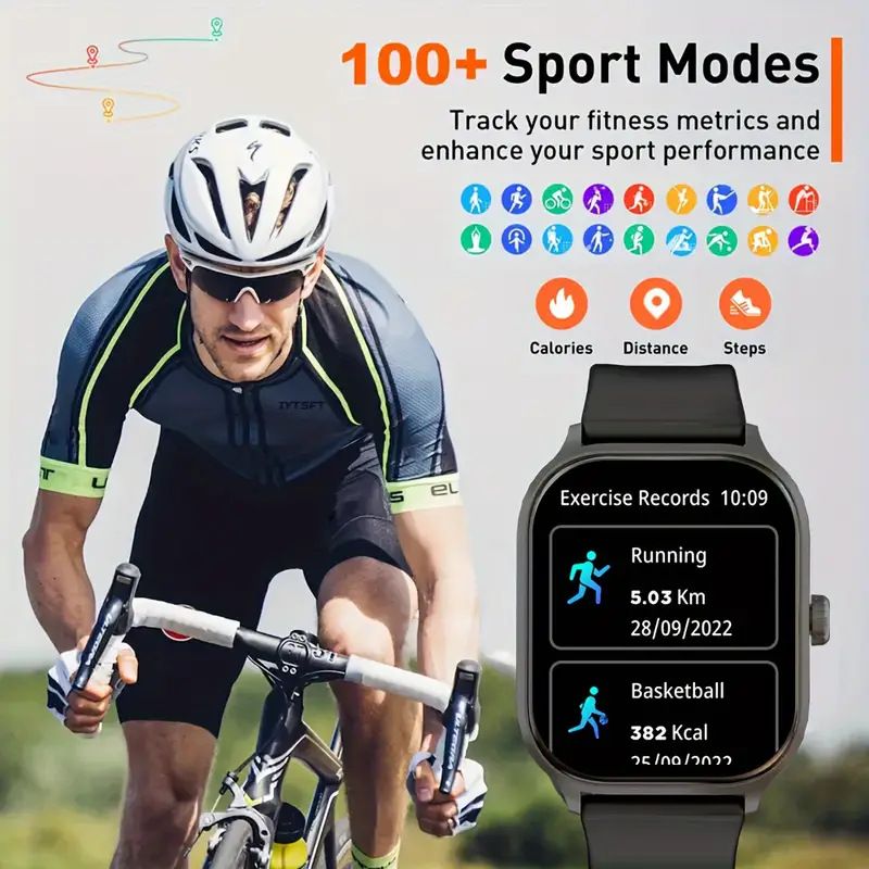 Men Smartwatch 2.01'' HD Screen Receive/Dial Calls 123 Sport Mode Heart Rate Sleep Monitoring Alarm Clock Stopwatch For Android and iOS X8 Women Smartwatches Waterproof Smart Watch For Men Kid Student