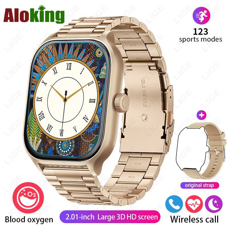 Men Smartwatch 2.01'' HD Screen Receive/Dial Calls 123 Sport Mode Heart Rate Sleep Monitoring Alarm Clock Stopwatch For Android and iOS X8 Women Smartwatches Waterproof Smart Watch For Men Kid Student