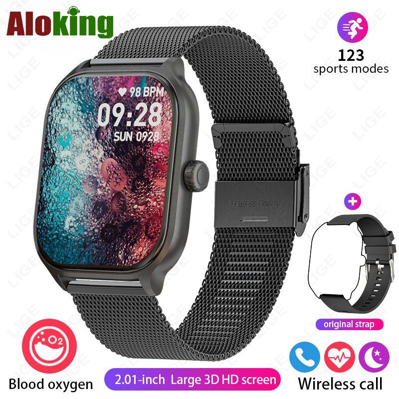 Men Smartwatch 2.01'' HD Screen Receive/Dial Calls 123 Sport Mode Heart Rate Sleep Monitoring Alarm Clock Stopwatch For Android and iOS X8 Women Smartwatches Waterproof Smart Watch For Men Kid Student