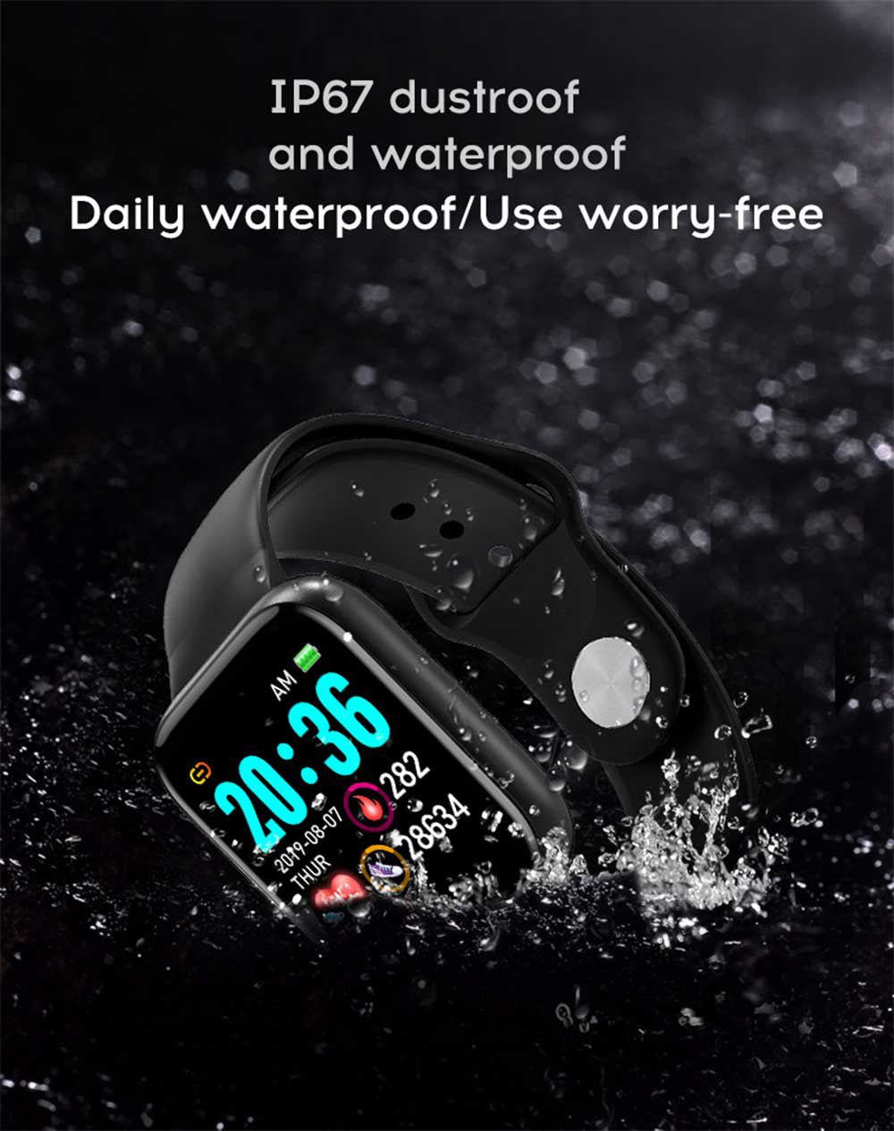 Full Touch Smart Watch Sport Smart Band Smart Bracelet Bluetooth Call Wristband Heart Rate Monitor Fitness Tracker Blood Monitor Women Smartwatch Men Smart Watch Women Y68 Waterproof Wrist Watch D20