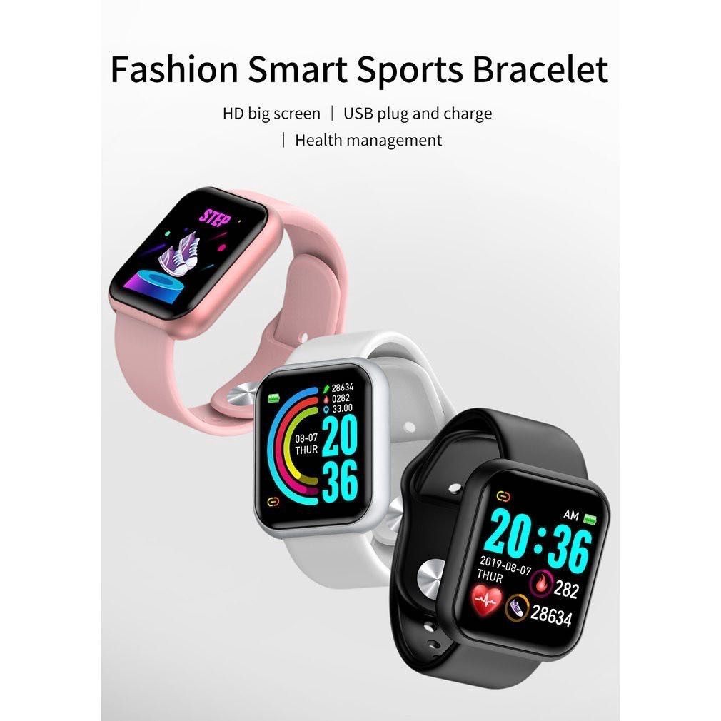 Full Touch Smart Watch Sport Smart Band Smart Bracelet Bluetooth Call Wristband Heart Rate Monitor Fitness Tracker Blood Monitor Women Smartwatch Men Smart Watch Women Y68 Waterproof Wrist Watch D20