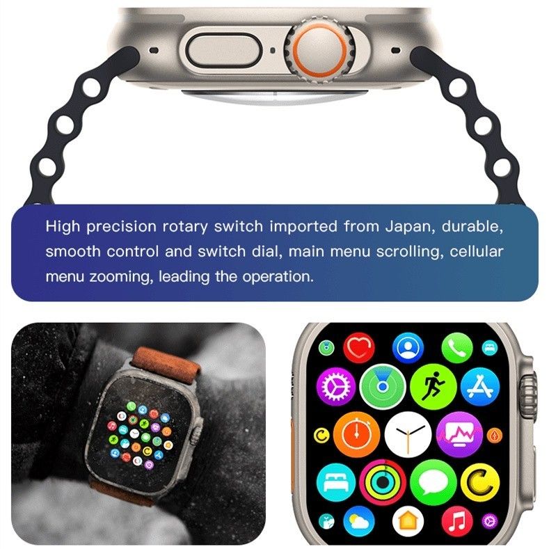 Smart Watch With 2pcs Strap T800 Ultra Smartwatch HD Screen Bluetooth Call Multi Sport Mode Heart Rate Sleep Monitor Men's Smartwatch Woman Smart Watch Sports Watches Kids Smart Watch For Android IOS