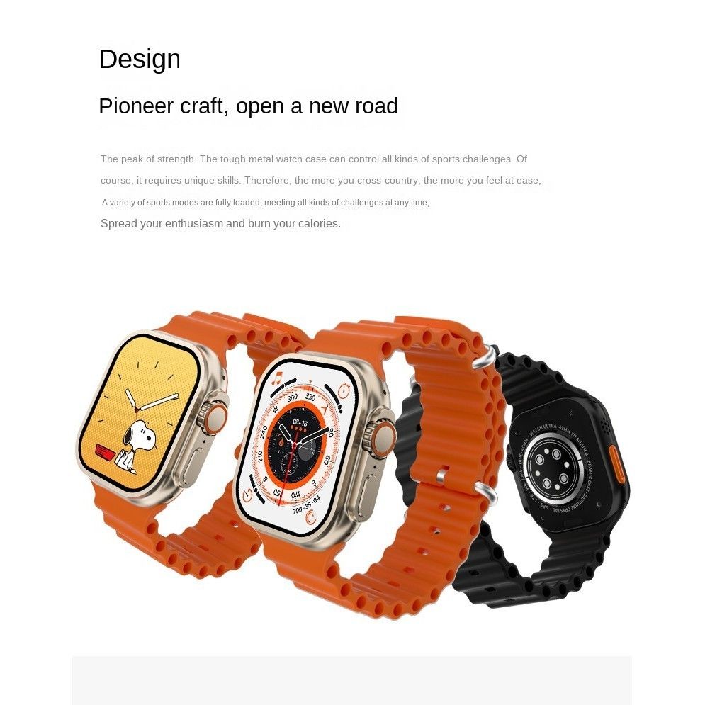 Smart Watch With 2pcs Strap T800 Ultra Smartwatch HD Screen Bluetooth Call Multi Sport Mode Heart Rate Sleep Monitor Men's Smartwatch Woman Smart Watch Sports Watches Kids Smart Watch For Android IOS