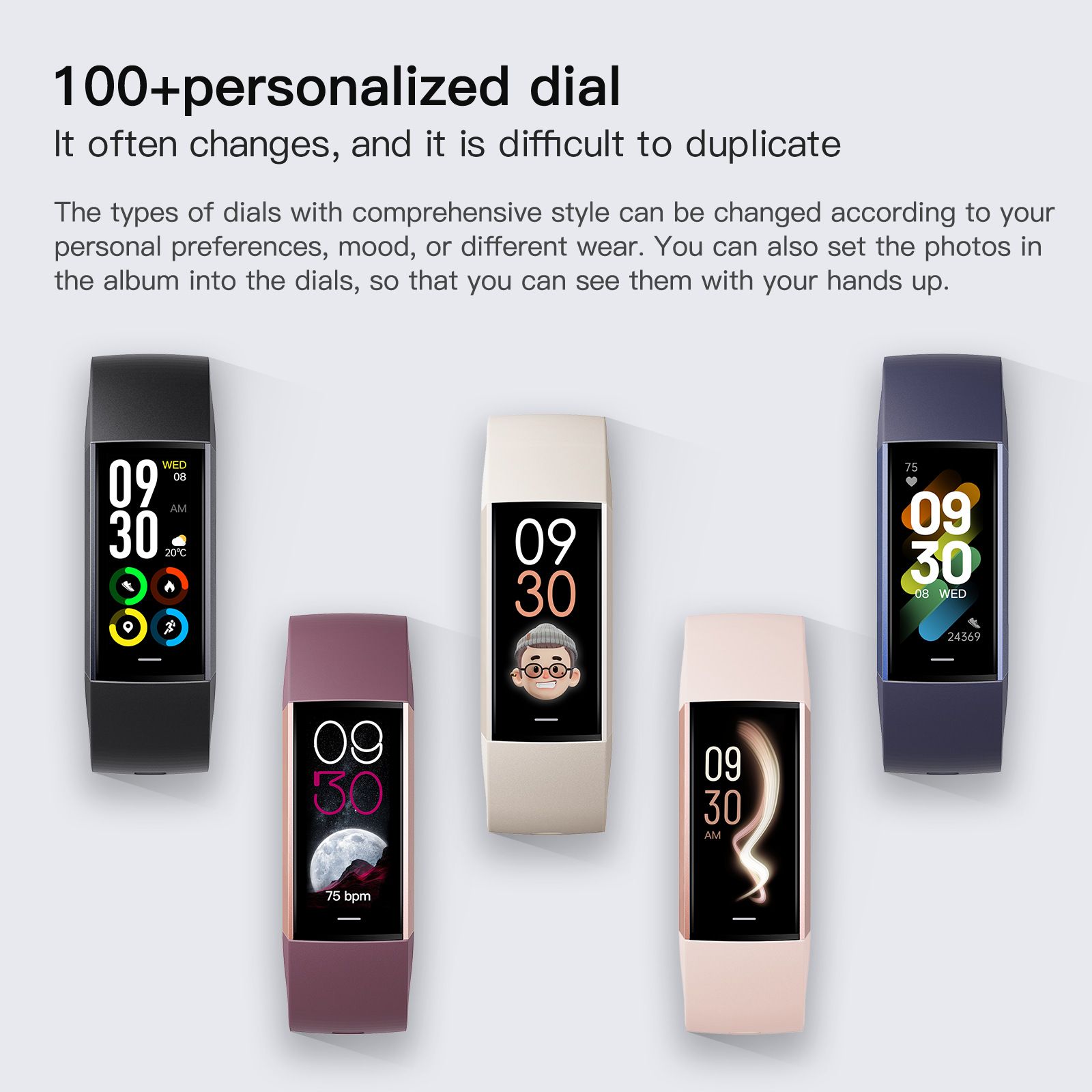 Women Smart Watch C80 Body Temperature Heart Rate Blood Pressure Blood Oxygen Meter Step Smart Bracelet Phone Reminder Ladies Watch Small Women's Sports Watch Smart Bracelet AMOLED Woman Wrist Watch