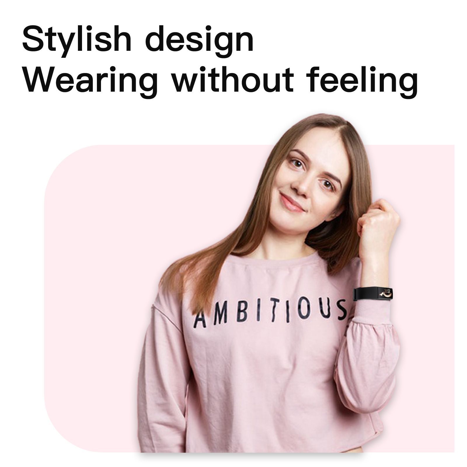 Women Smart Watch C80 Body Temperature Heart Rate Blood Pressure Blood Oxygen Meter Step Smart Bracelet Phone Reminder Ladies Watch Small Women's Sports Watch Smart Bracelet AMOLED Woman Wrist Watch