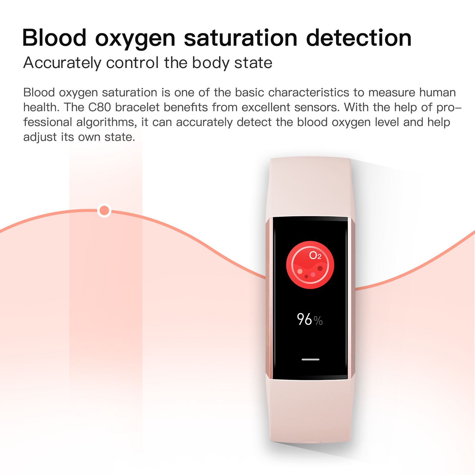 Women Smart Watch C80 Body Temperature Heart Rate Blood Pressure Blood Oxygen Meter Step Smart Bracelet Phone Reminder Ladies Watch Small Women's Sports Watch Smart Bracelet AMOLED Woman Wrist Watch