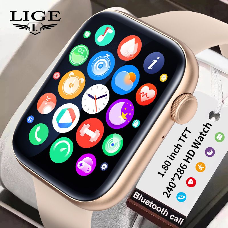 LIGE P45 Smart Watches For Women Men Unixsex Couple Watch Ladie Women's Watch Bluetooth call Smart bracelet waterproof sports watch Heart Rate Sleep Monitor Men Women Smartwatches Fashion Men Watches