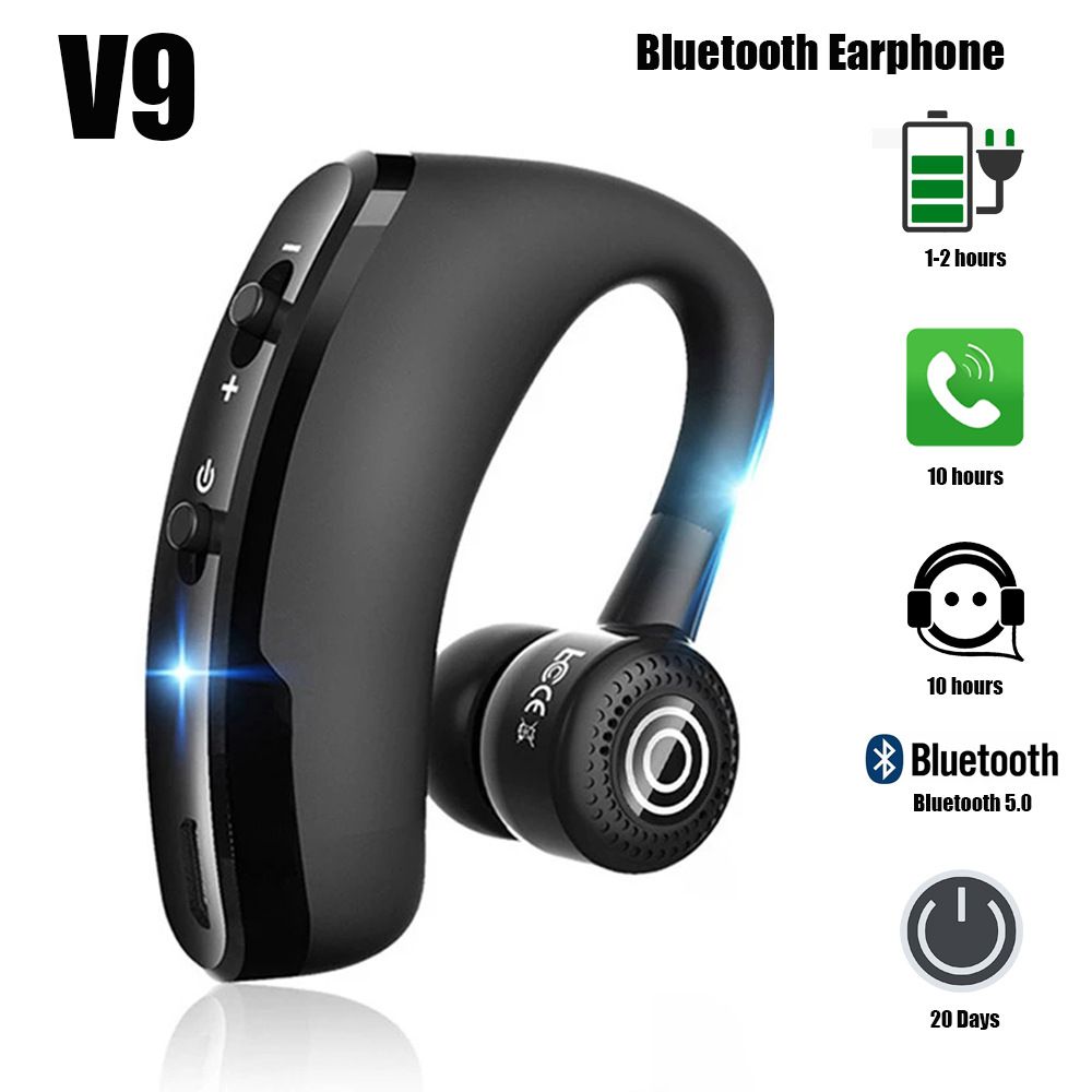 TWS Business Bluetooth Headset Hands-free Wireless Headphone Bluetooth Call Wireless Earbuds Single earphone noise cancelling Wireless Bluetooth Headset Music Sports Wireless Earphone with Microphone
