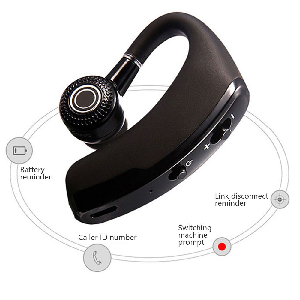 TWS Business Bluetooth Headset Hands-free Wireless Headphone Bluetooth Call Wireless Earbuds Single earphone noise cancelling Wireless Bluetooth Headset Music Sports Wireless Earphone with Microphone