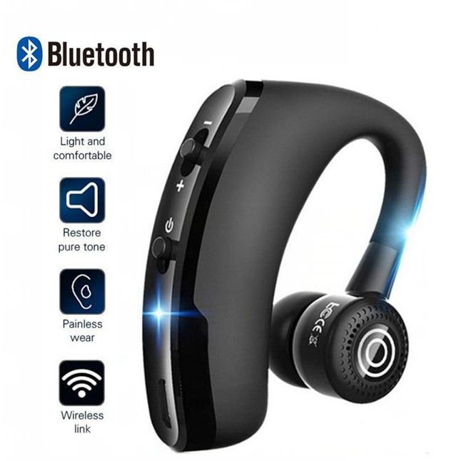TWS Business Bluetooth Headset Hands-free Wireless Headphone Bluetooth Call Wireless Earbuds Single earphone noise cancelling Wireless Bluetooth Headset Music Sports Wireless Earphone with Microphone