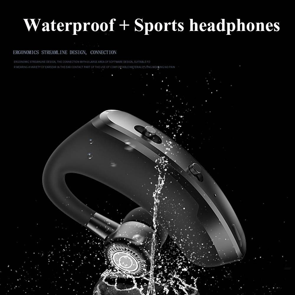 TWS Business Bluetooth Headset Hands-free Wireless Headphone Bluetooth Call Wireless Earbuds Single earphone noise cancelling Wireless Bluetooth Headset Music Sports Wireless Earphone with Microphone