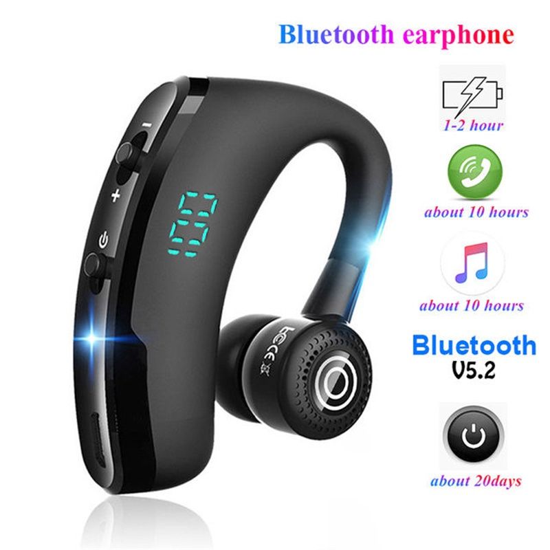 TWS Business Bluetooth Headset Hands-free Wireless Headphone Bluetooth Call Wireless Earbuds Single earphone noise cancelling Wireless Bluetooth Headset Music Sports Wireless Earphone with Microphone