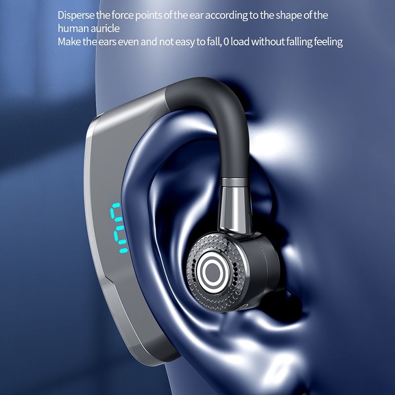 TWS Business Bluetooth Headset Hands-free Wireless Headphone Bluetooth Call Wireless Earbuds Single earphone noise cancelling Wireless Bluetooth Headset Music Sports Wireless Earphone with Microphone