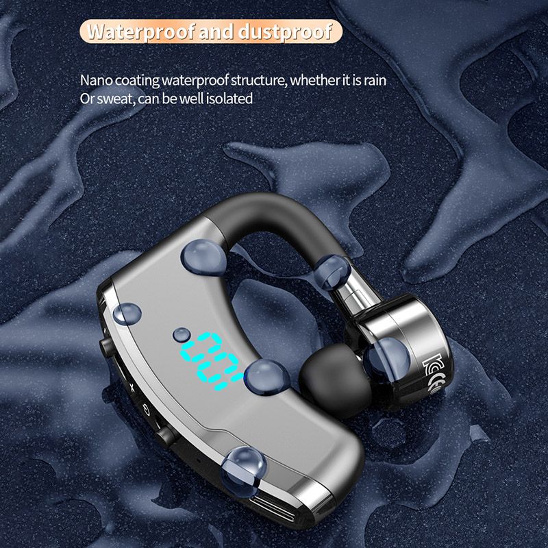 TWS Business Bluetooth Headset Hands-free Wireless Headphone Bluetooth Call Wireless Earbuds Single earphone noise cancelling Wireless Bluetooth Headset Music Sports Wireless Earphone with Microphone