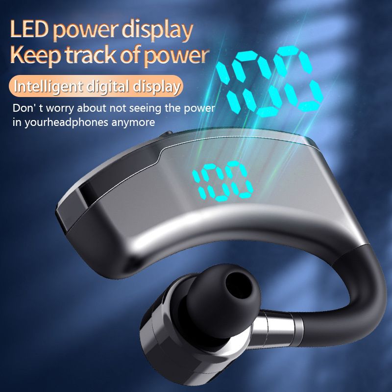 TWS Business Bluetooth Headset Hands-free Wireless Headphone Bluetooth Call Wireless Earbuds Single earphone noise cancelling Wireless Bluetooth Headset Music Sports Wireless Earphone with Microphone