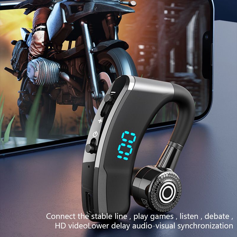 TWS Business Bluetooth Headset Hands-free Wireless Headphone Bluetooth Call Wireless Earbuds Single earphone noise cancelling Wireless Bluetooth Headset Music Sports Wireless Earphone with Microphone
