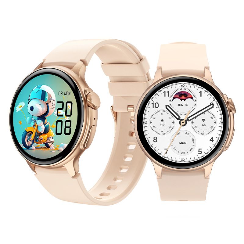 Full Touch Screen Bluetooth Smart Watch AMOLED Round HD Screen 1.43'' Sports Watch Waterproof Smart Watch Heart Rate Monitoring Ultra-Long Battery Life Smartwatches Wrist Watch Men Women Smart watch