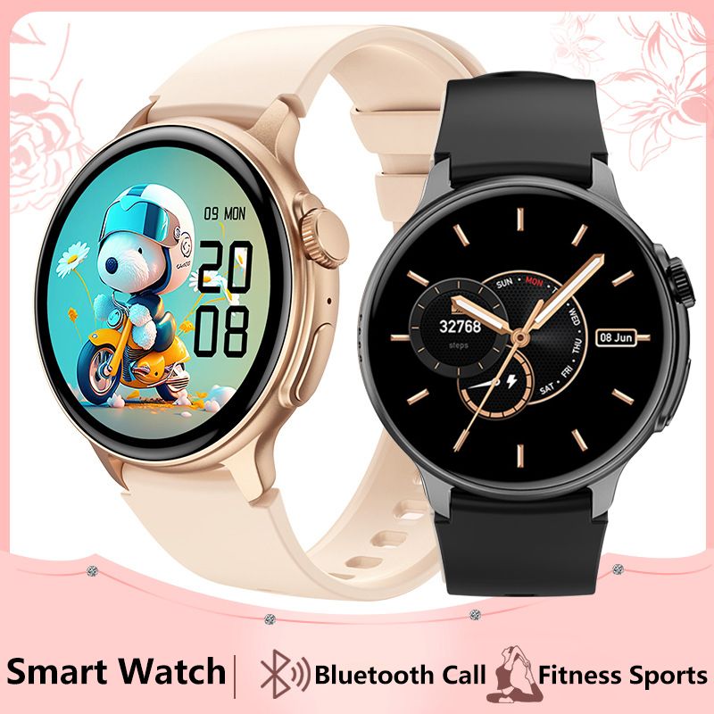 Full Touch Screen Bluetooth Smart Watch AMOLED Round HD Screen 1.43'' Sports Watch Waterproof Smart Watch Heart Rate Monitoring Ultra-Long Battery Life Smartwatches Wrist Watch Men Women Smart watch