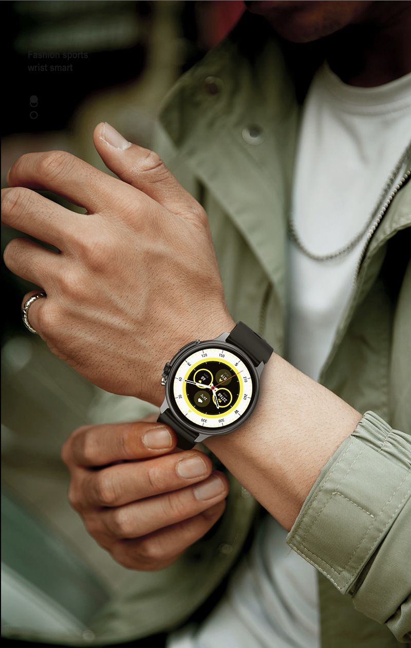 Full Touch Screen Bluetooth Smart Watch AMOLED Round HD Screen 1.43'' Sports Watch Waterproof Smart Watch Heart Rate Monitoring Ultra-Long Battery Life Smartwatches Wrist Watch Men Women Smart watch