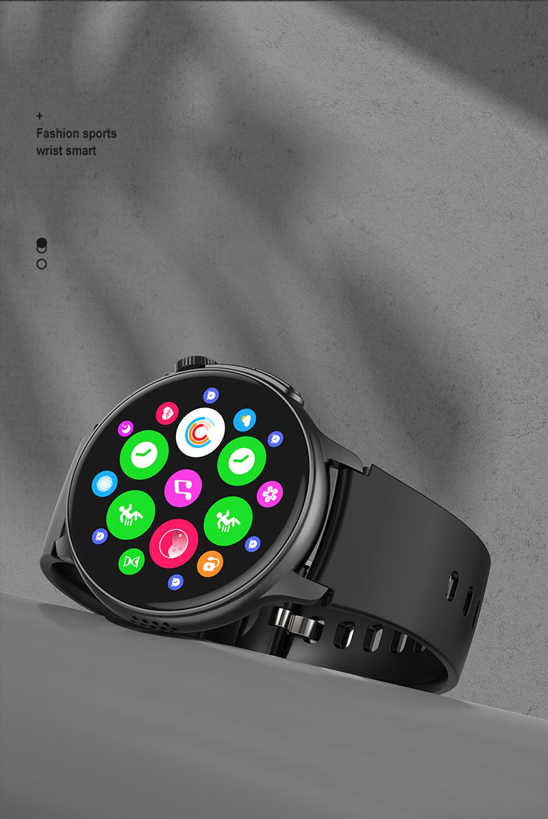 Full Touch Screen Bluetooth Smart Watch AMOLED Round HD Screen 1.43'' Sports Watch Waterproof Smart Watch Heart Rate Monitoring Ultra-Long Battery Life Smartwatches Wrist Watch Men Women Smart watch