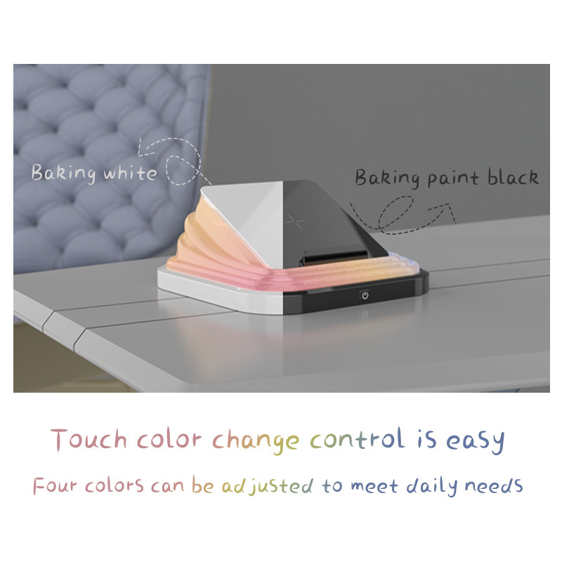 Wireless atmosphere lamp Desk Night Light USB Rechargeable Portable Wireless Charging Foldable Light Atmosphere Bedroom Bedside Table Lamp Novelty Lighting