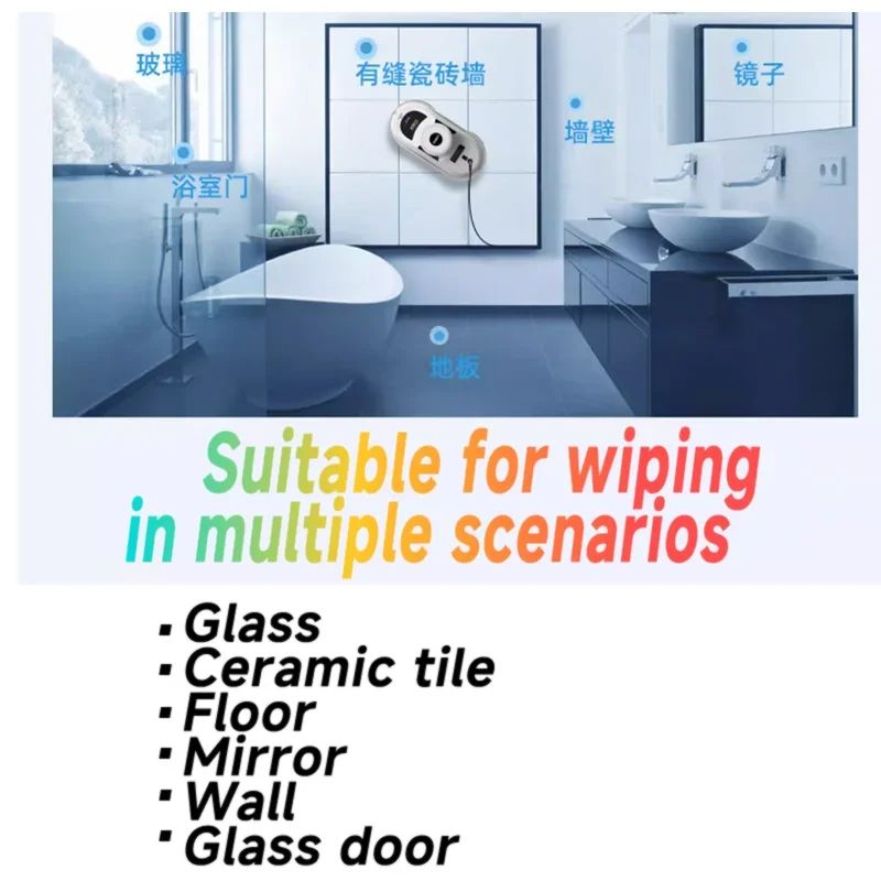 In Automatic Robot Window Cleaner Vacuum Smart Home Appliance Clean Glass Windows Washer Window Washing Electric Floor Mops