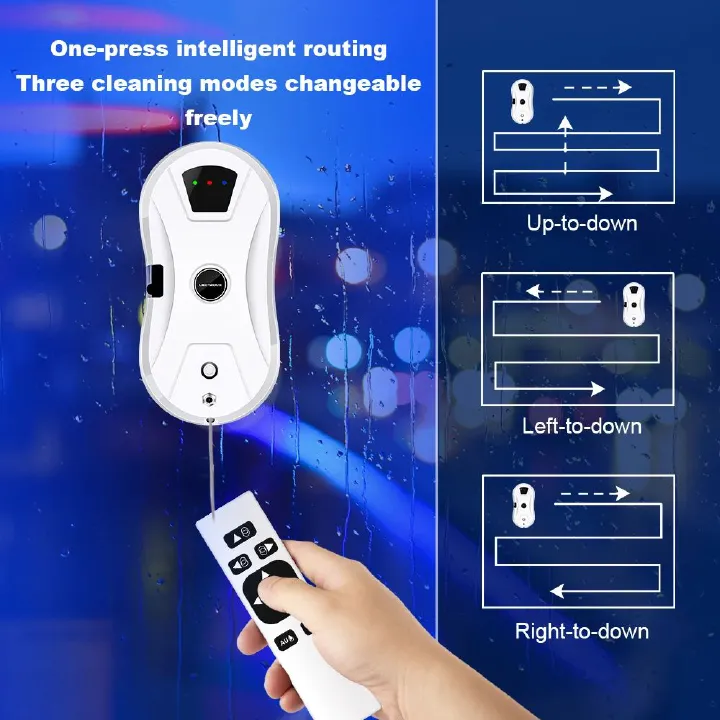 Window Cleaning Robot Large Suction Electric Spray Window Cleaning Robot Fall Prevention Remote Cleaner