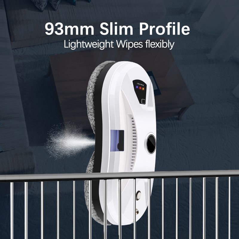 Window Cleaning Robot Large Suction Electric Spray Window Cleaning Robot Fall Prevention Remote Cleaner