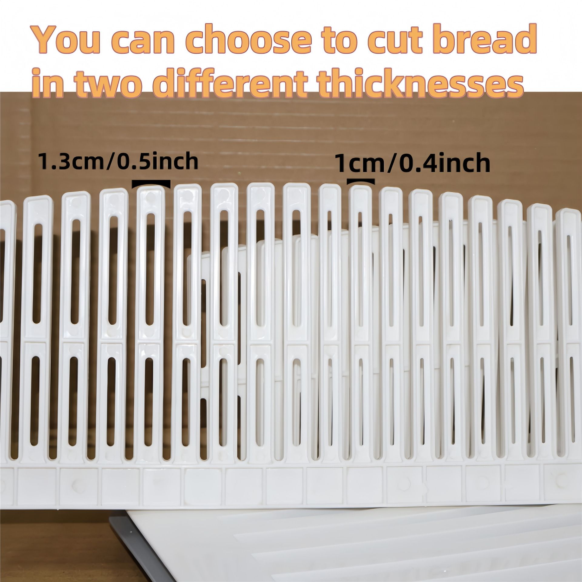 1pc Adjustable Bread Slicer Guide Toast Bread Slicer Stand Foldable Loaf Cutter Rack Baking Tool Cutting Guide Sandwich Cutter Mold Plastic Slicing Tool with Crumb Tray