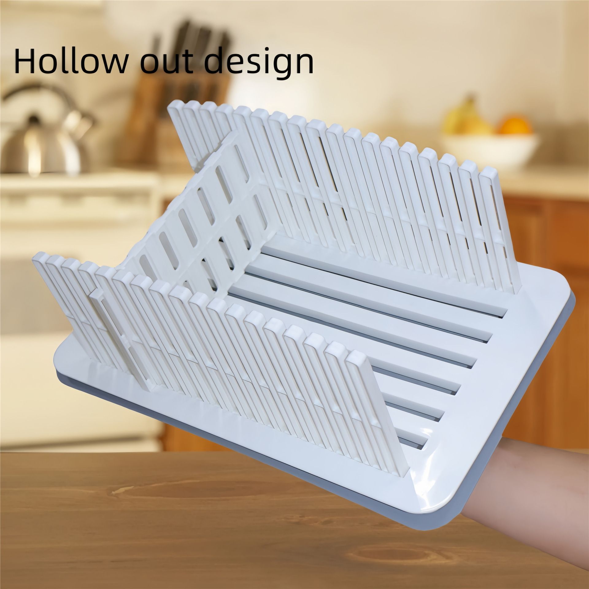 1pc Adjustable Bread Slicer Guide Toast Bread Slicer Stand Foldable Loaf Cutter Rack Baking Tool Cutting Guide Sandwich Cutter Mold Plastic Slicing Tool with Crumb Tray