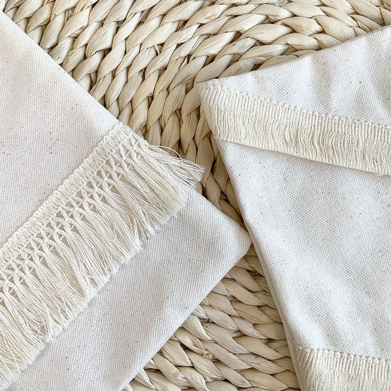 45x45cm Ins bohemian Pillowcase Tufted Lumbar Living Room Sofa Pillow Lumbar Pillow Retro Solid Color Cushion Cover Lumbar Cushion