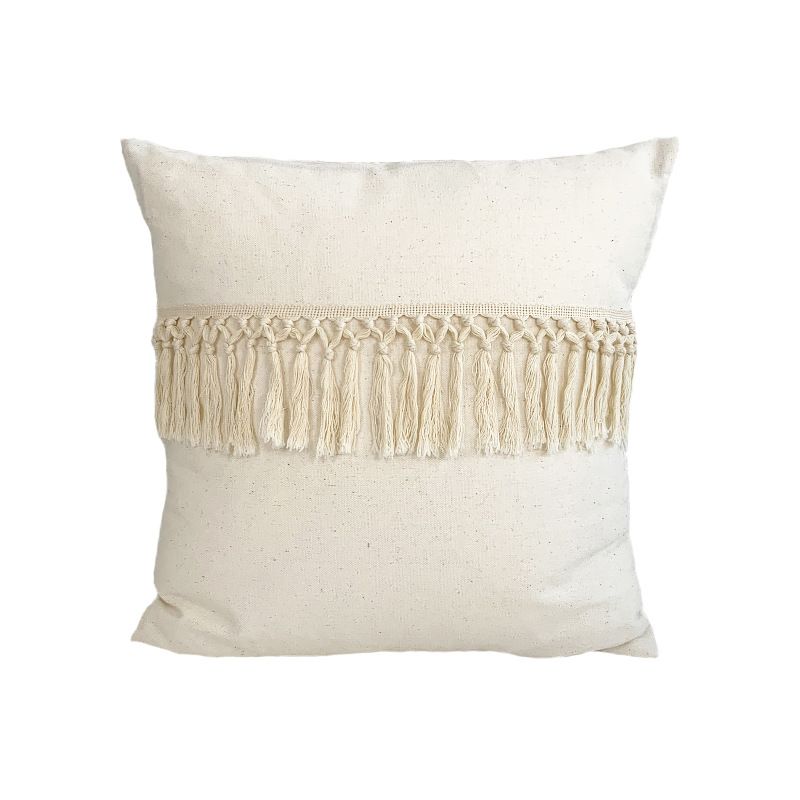 45x45cm Ins bohemian Pillowcase Tufted Lumbar Living Room Sofa Pillow Lumbar Pillow Retro Solid Color Cushion Cover Lumbar Cushion