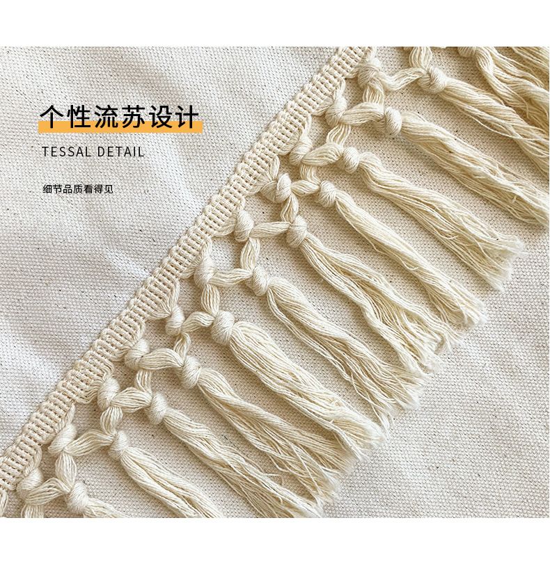 45x45cm Ins bohemian Pillowcase Tufted Lumbar Living Room Sofa Pillow Lumbar Pillow Retro Solid Color Cushion Cover Lumbar Cushion