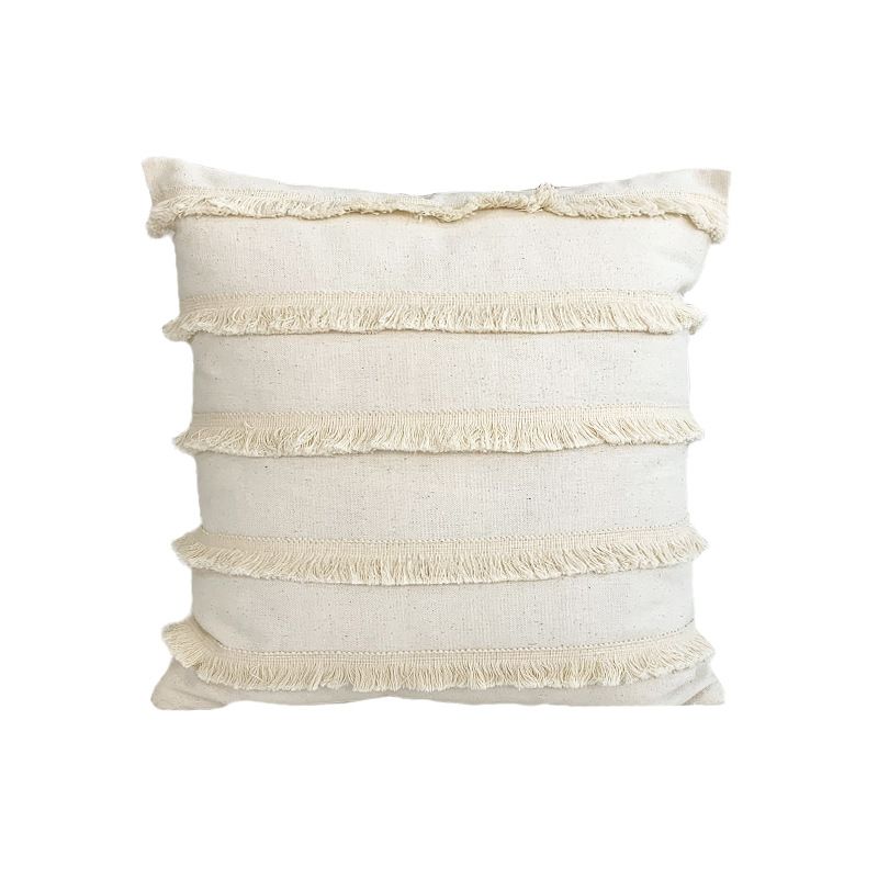 45x45cm Ins bohemian Pillowcase Tufted Lumbar Living Room Sofa Pillow Lumbar Pillow Retro Solid Color Cushion Cover Lumbar Cushion
