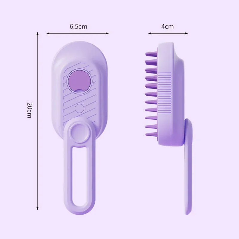 Pet Steam Brush Cat Dog Cleaning Steamy Spray Massage Beauty Comb 3 in 1 Hair Removal Grooming Supplies Pets Cat Accessories