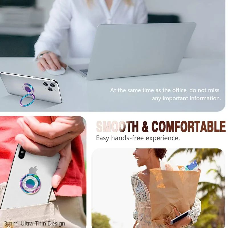 Cell Phone Ring Holder Phone 360 Degree Rotation Universal Finger Compatible with iphone and Tablets