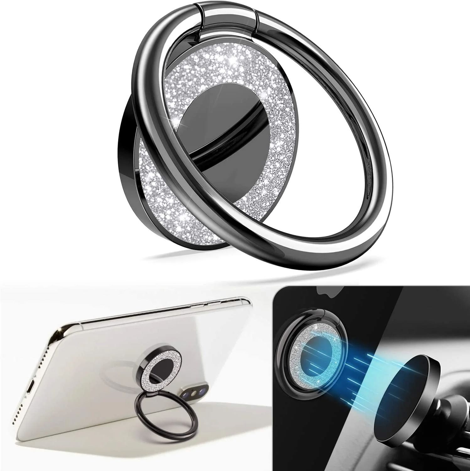 Cell Phone Ring Holder Phone 360 Degree Rotation Universal Finger Compatible with iphone and Tablets