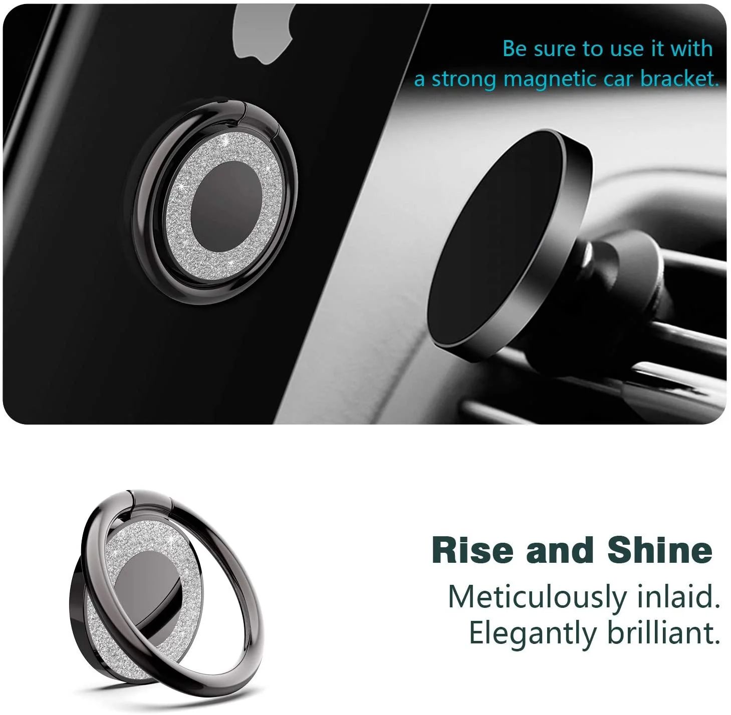 Cell Phone Ring Holder Phone 360 Degree Rotation Universal Finger Compatible with iphone and Tablets