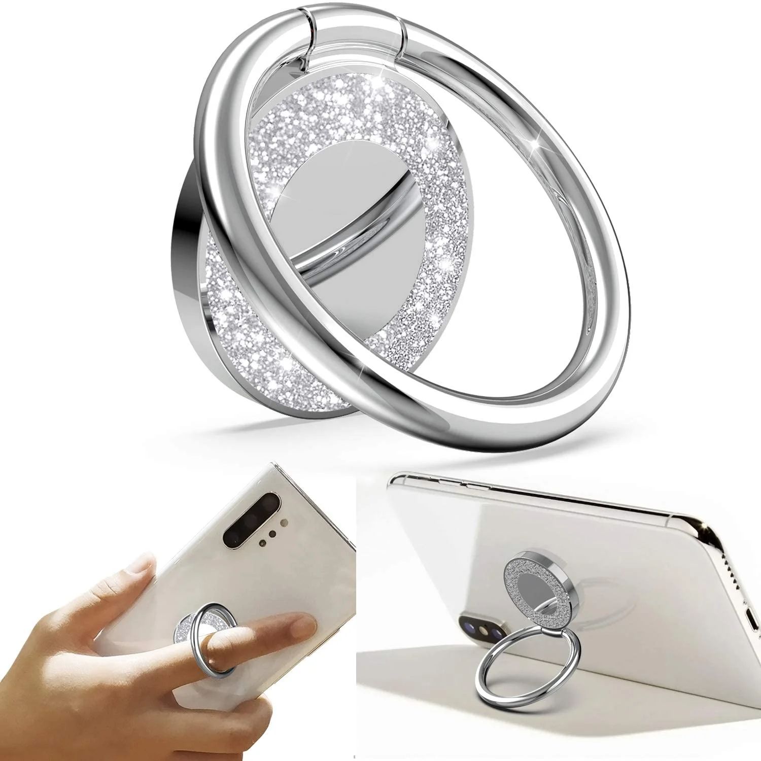 Cell Phone Ring Holder Phone 360 Degree Rotation Universal Finger Compatible with iphone and Tablets