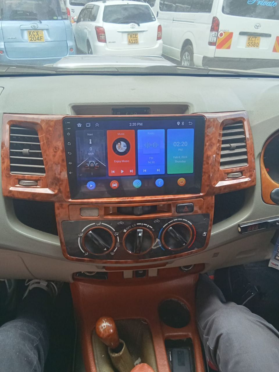 Toyota Hilux Fitted with 9 inch Android Radio System 2+32GB with Car play & Android auto