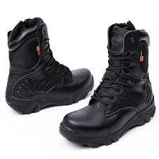 offer Delta Unisex Delta Military Tactical Leather Boot - Hightop Black