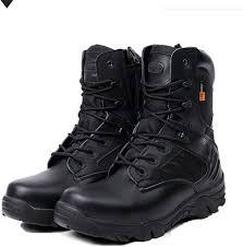 offer Delta Unisex Delta Military Tactical Leather Boot - Hightop Black